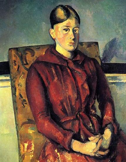 Portrat der Mme Cezanne im gelben Lehnstuhl, Paul Cezanne